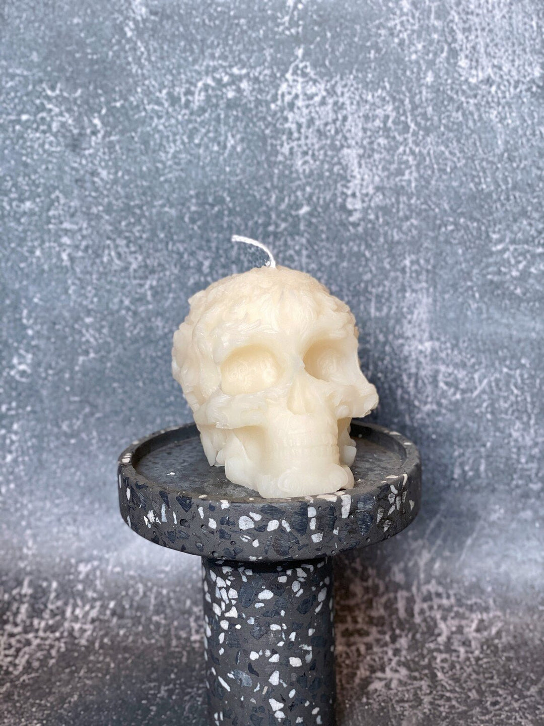 Floral Skull Handmade Soy Wax Candle - Crazy About Candles