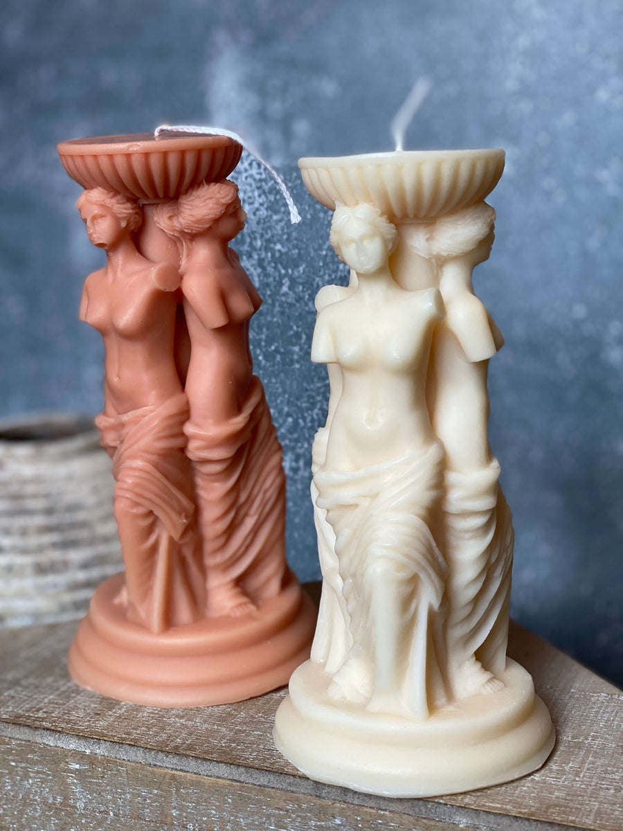 Goddess Trio Sculpture Soy Wax Candle