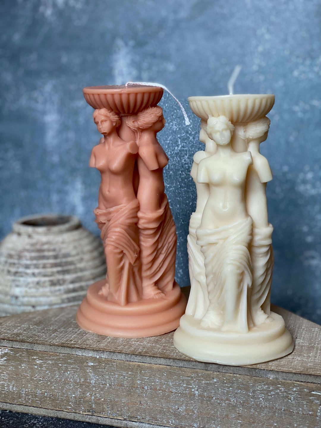 Goddess body sculpture candle for home décor