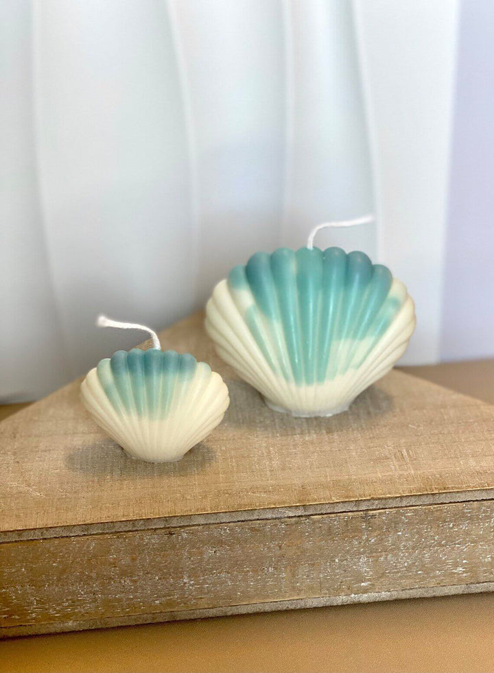 Handcrafted Soy Wax Shell Candle – Perfect for Nautical Decor