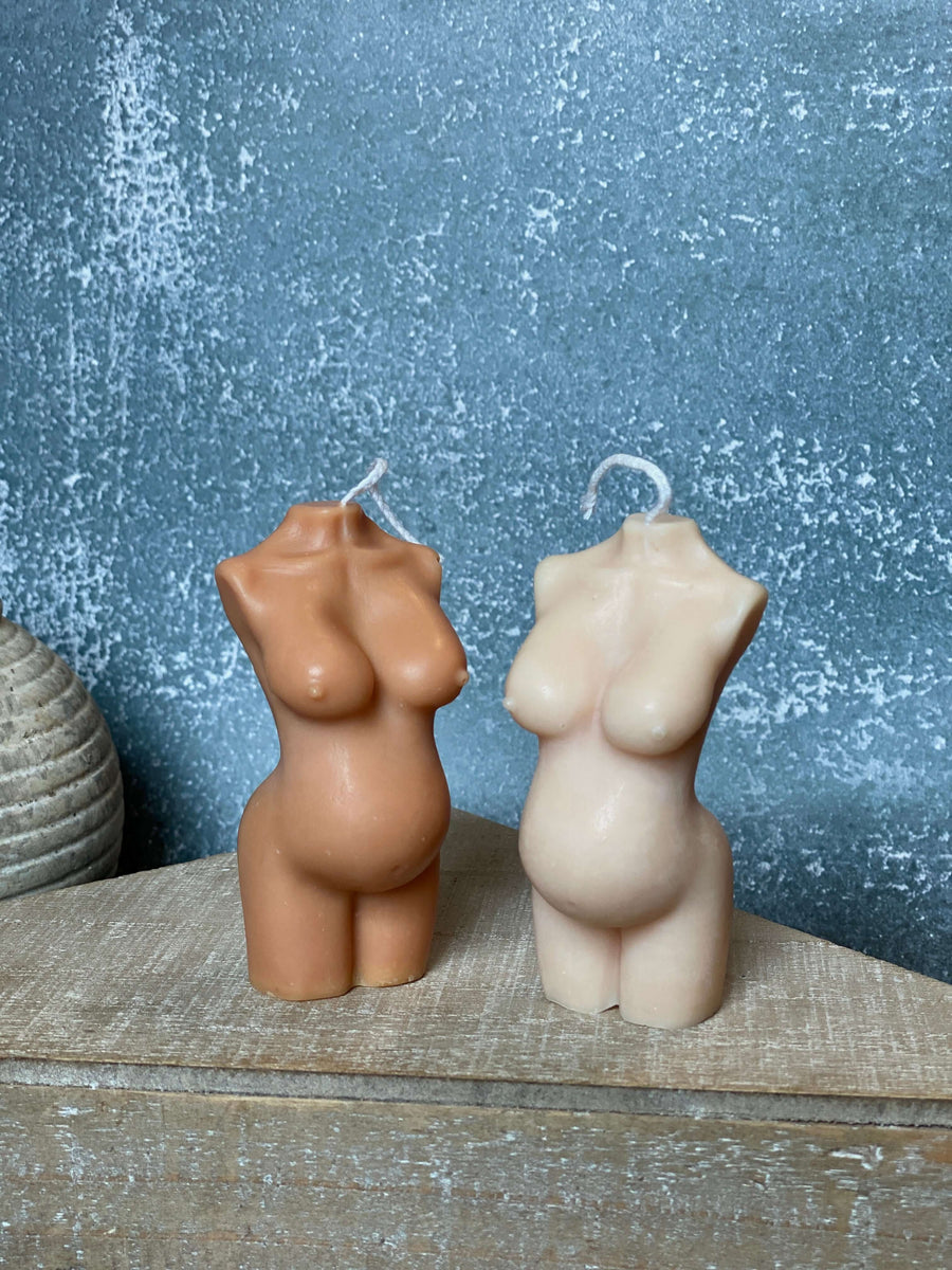 Mom-to-Be Body Sculpture Candle