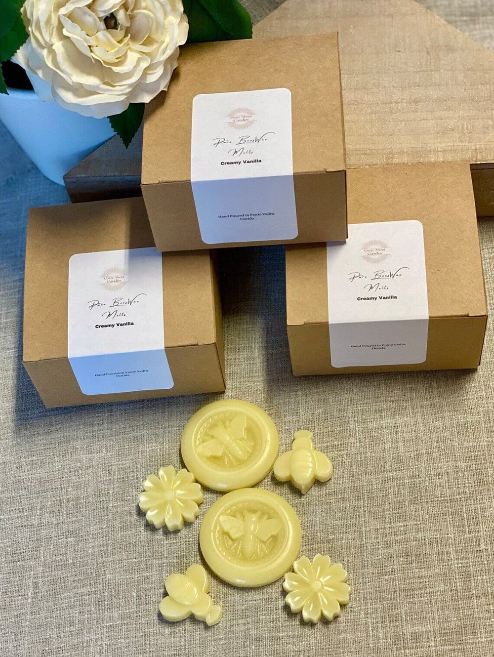 6-Pack Organic Beeswax Melts – Handcrafted with Love