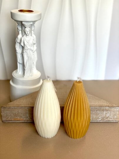 Unique origami candle for home décor